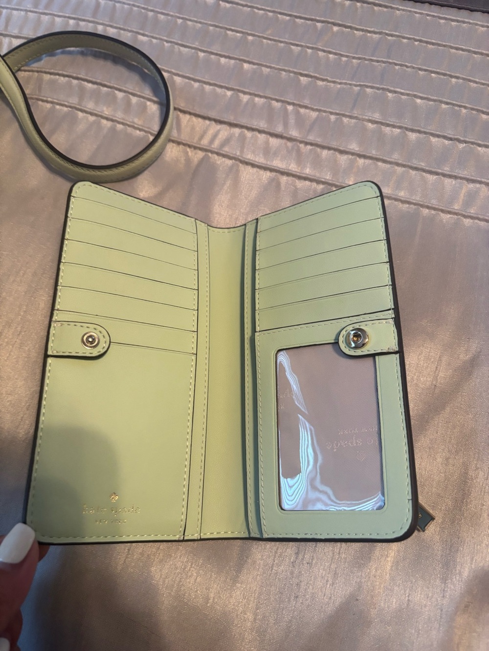 Kate Spade Pastel Green Satchel with Wallet - Picture 7 of 11
